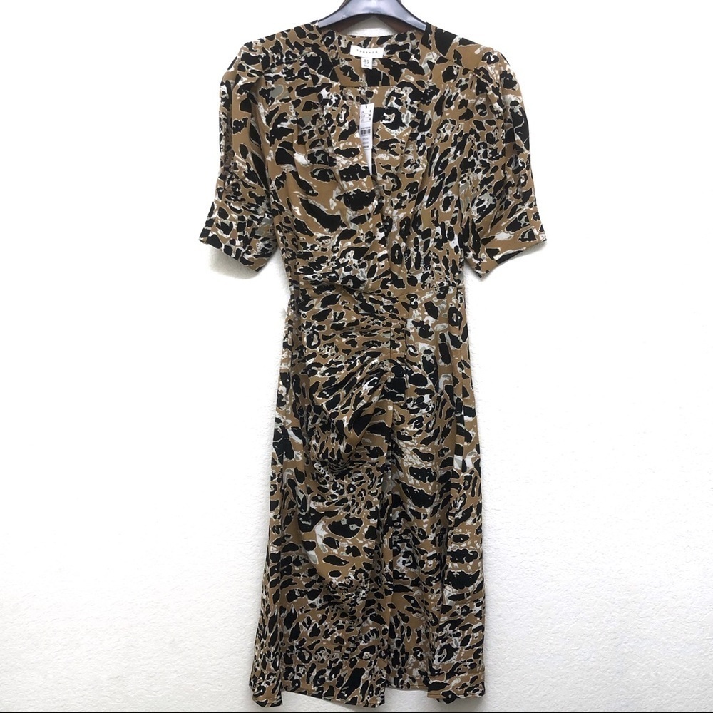 Topshop Leopard Dress - size 4